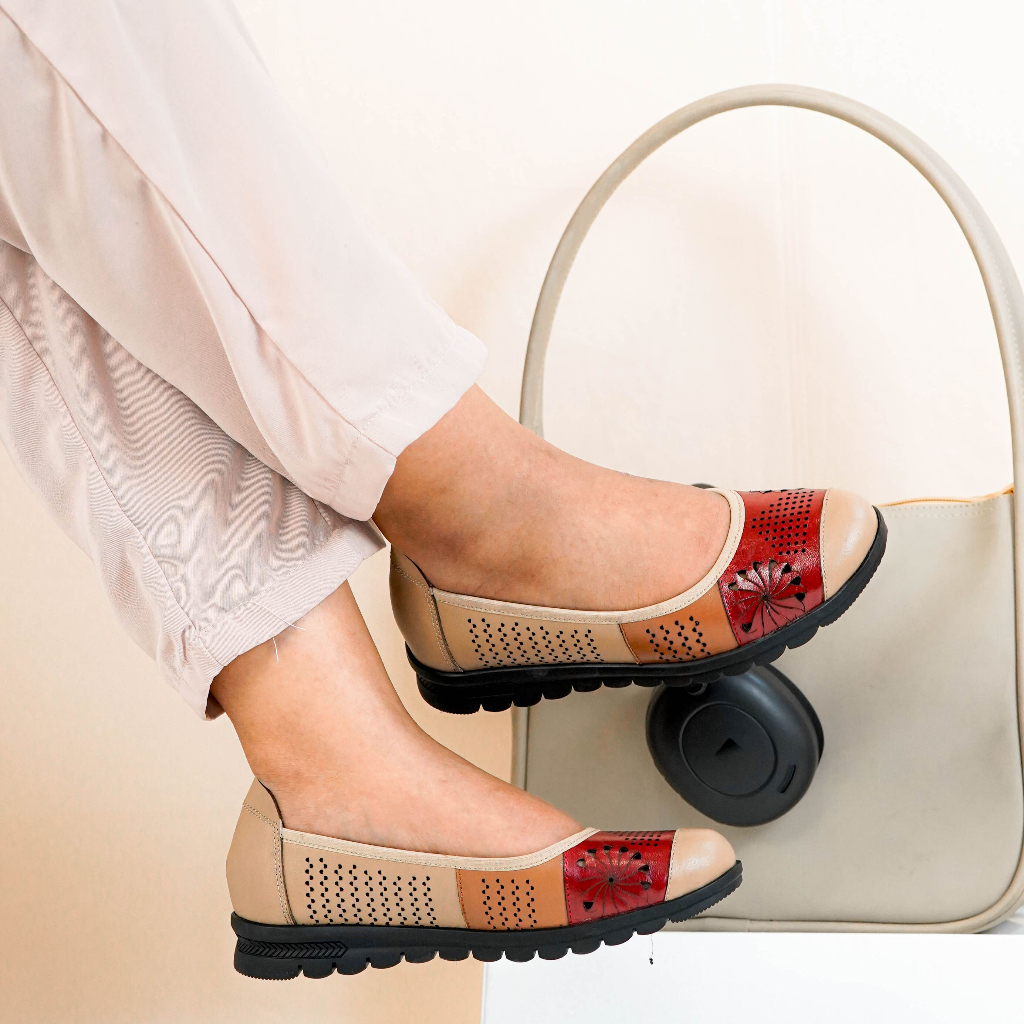 Pollux Monday WPOEY 02 Flat Shoes Pantofel Wanita Kerja Kekinian