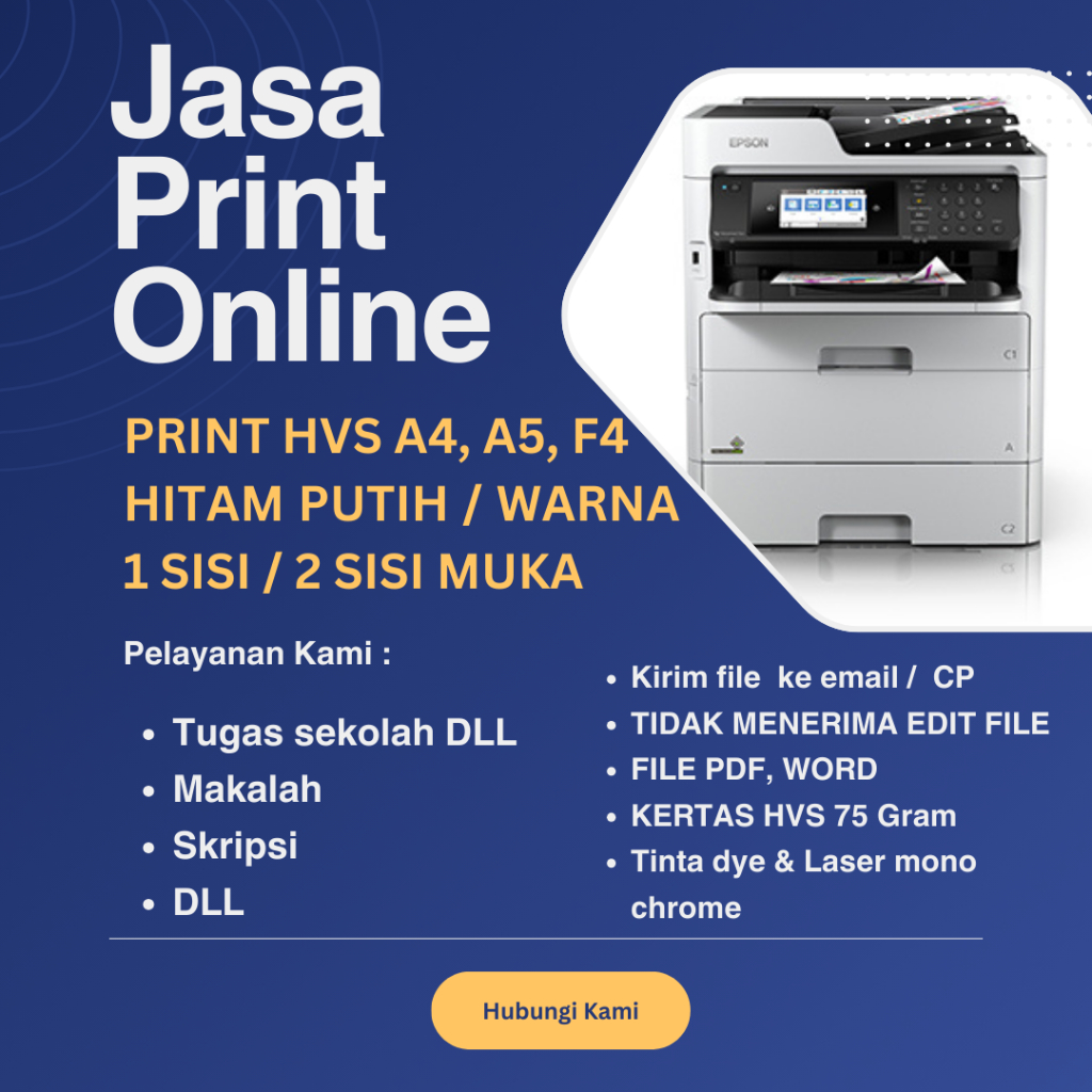 

Print online F4, A4 tugas sekolah ,DLL