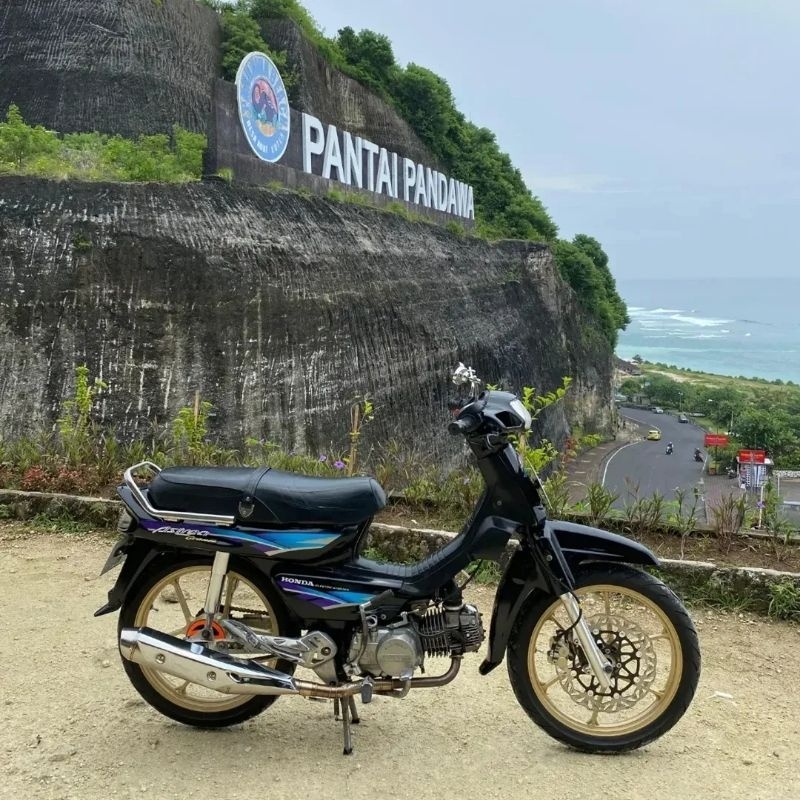 STRIPING STICKER LIS DECAL ASTREA GRAND 1996 BIRU