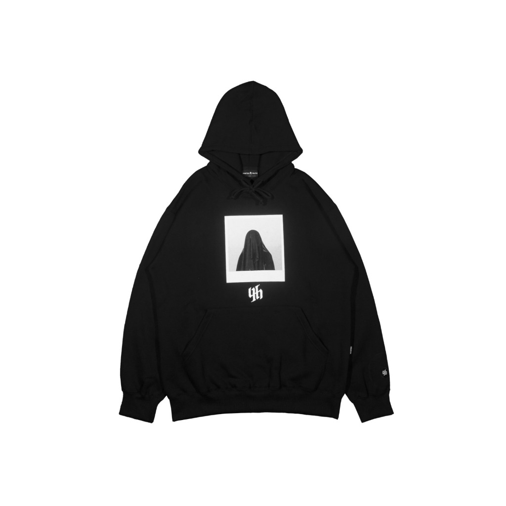 HUSTED LIZED BLACK HOODIE