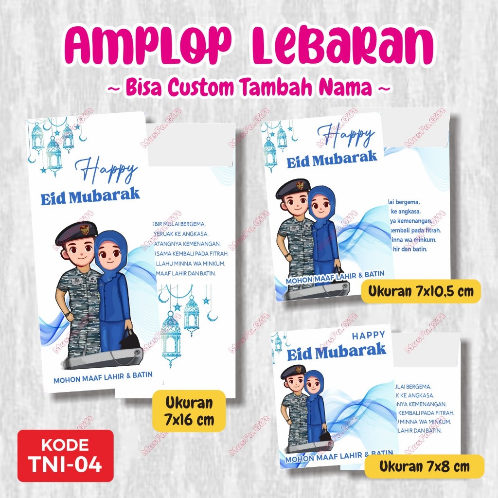 

[ISI 10 BIJI] TNI.04 - Amplop Idul Fitri JALASENASTRI TNI AL | Amplop Lebaran Custom | Amplop Custom