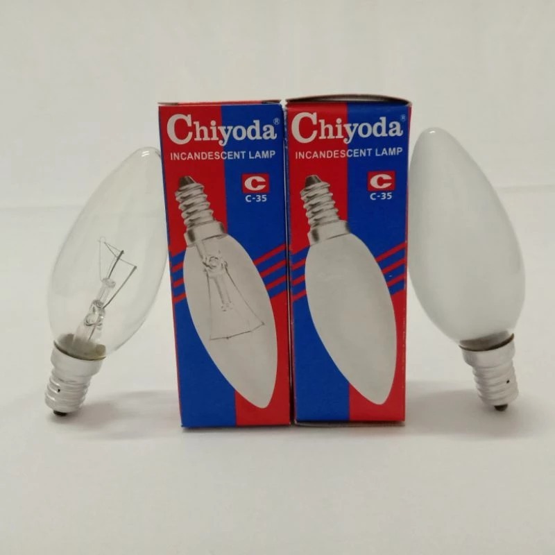 BOLA CANDLE 15W, 25W, 40W E14 CLEAR/SUSU CHIYODA