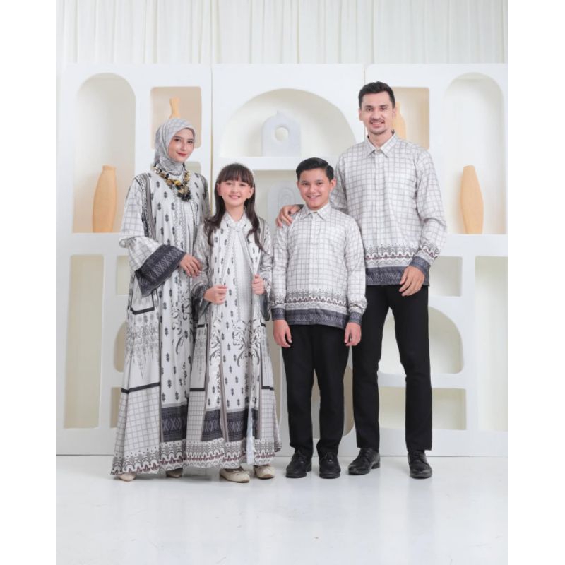 Elshanum Butik - Aurel Family Set Sarimbit Keluarga Dress Wanita Dress Anak
