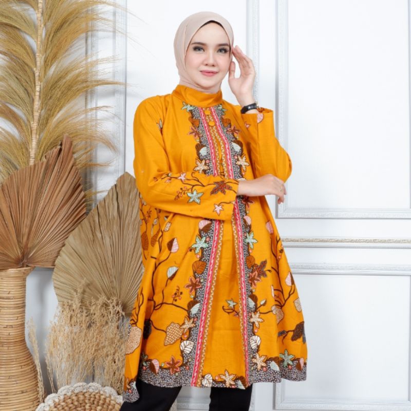 Renata Tunik Jumbo Batik Wanita Jumbo Batik bigsize Dress Batik Jumbo