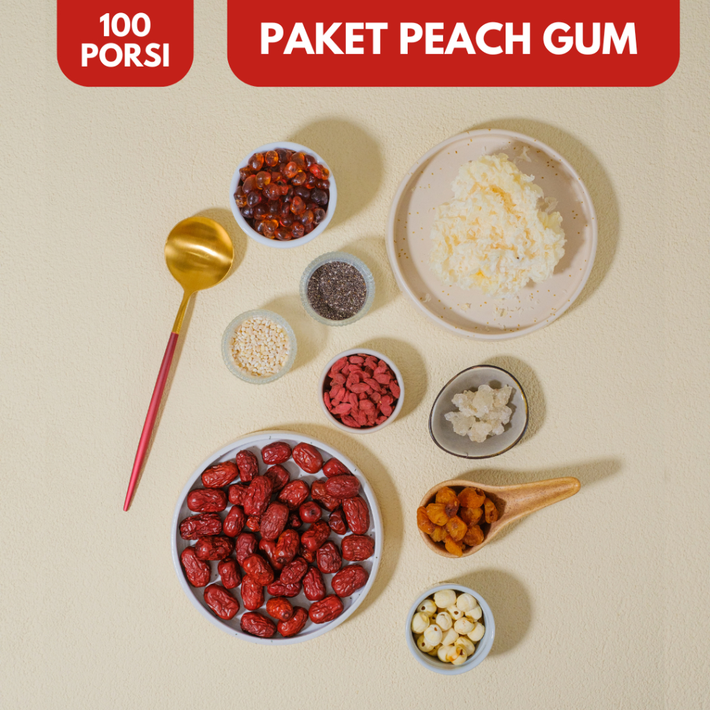 

Mending Peach Gum - PAKET START UP 100 porsi - jualan peach gum