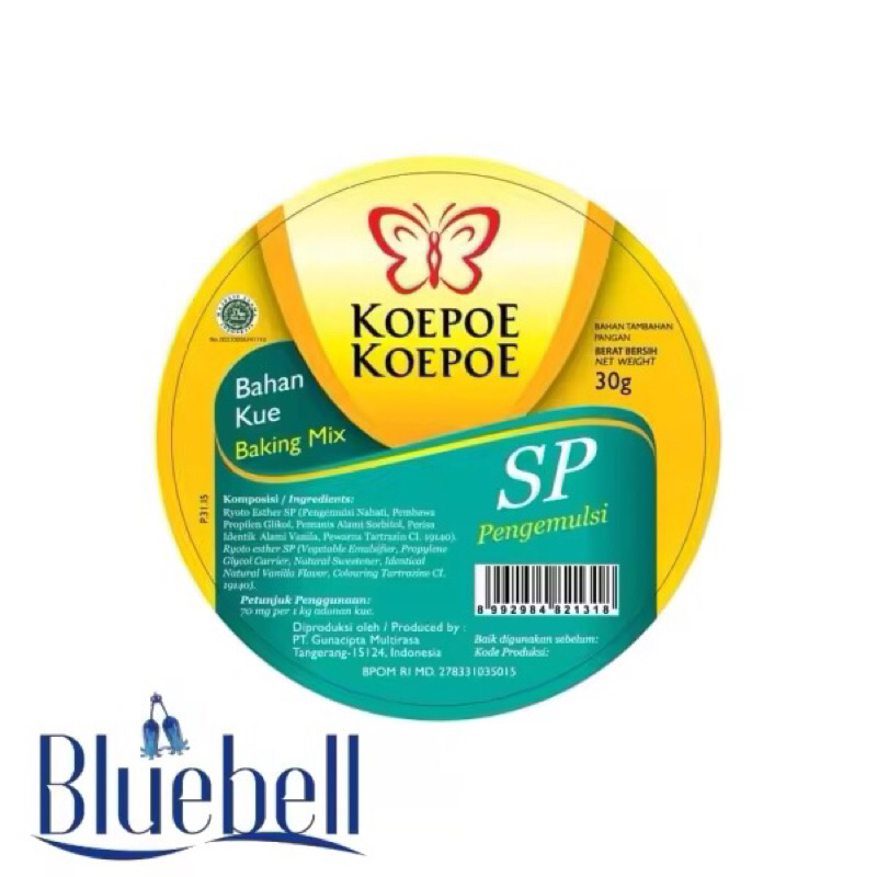 

Koepoe Koepoe SP 30g Pengemulsi Cake Emulsifier Pelembut Kue