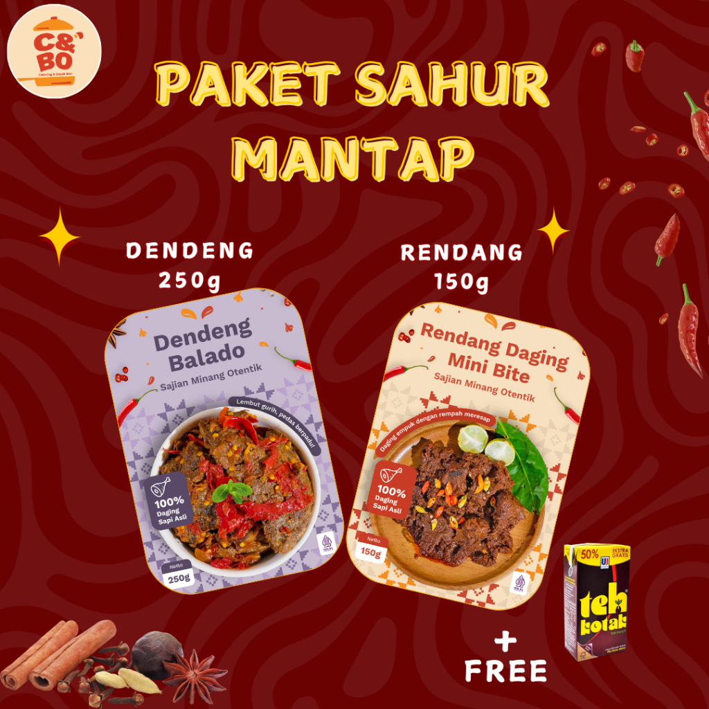 

PAKET SAHUR MANTAP RENDANG DENDENG 250g & 150g