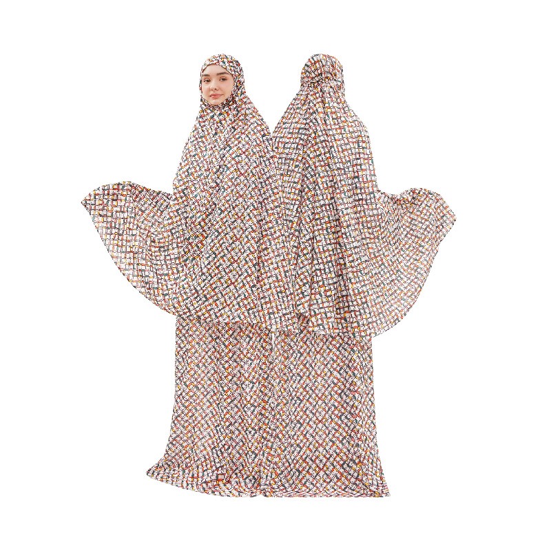TENCEL™️ - PRE ORDER Mukena seri KAWUNG SOLO IJEM (Motif Atas Bawah Sama)