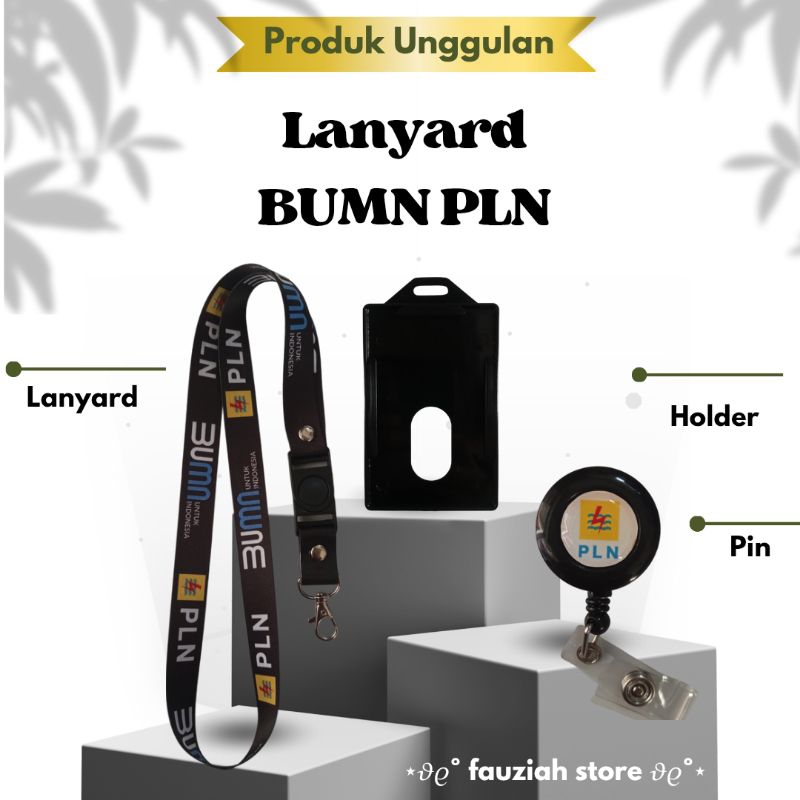 

READY! TALI GANTUNGAN ID CARD / LANYARD BUMN PLN Hitam Termurah