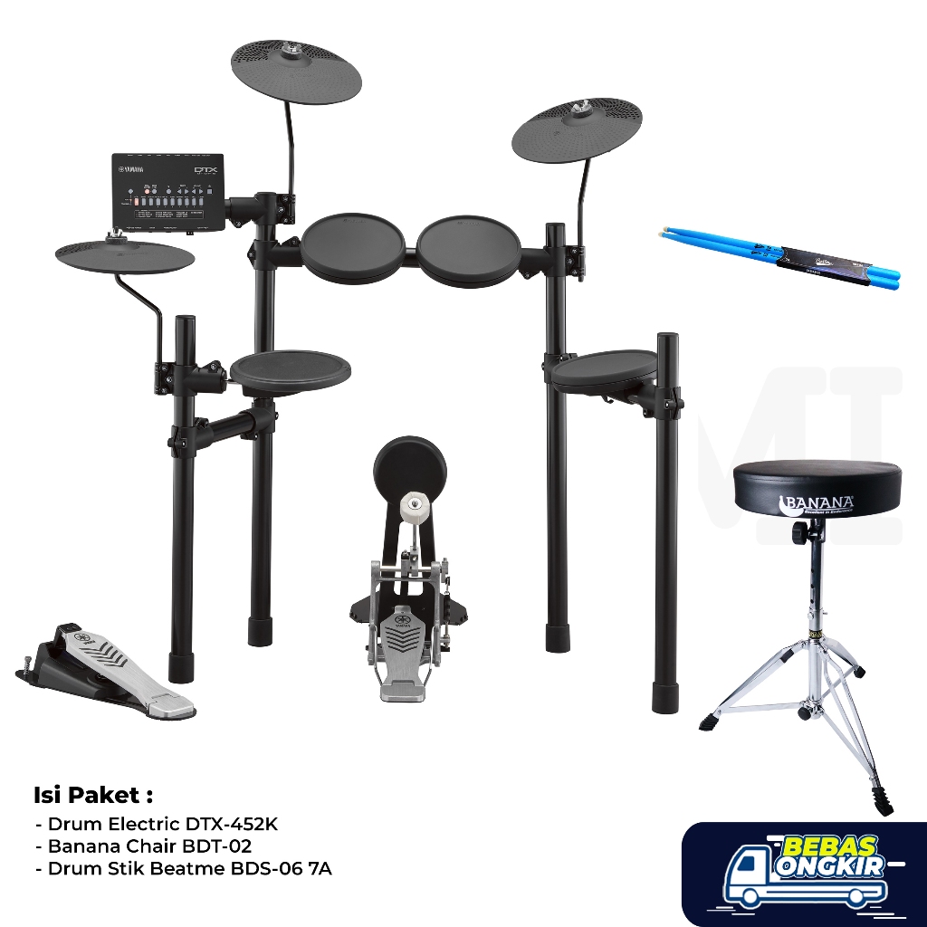 Paket Homey Yamaha DTX452K / Drum Elektrik Yamaha DTX452 / DTX 452 K / DTX-452K