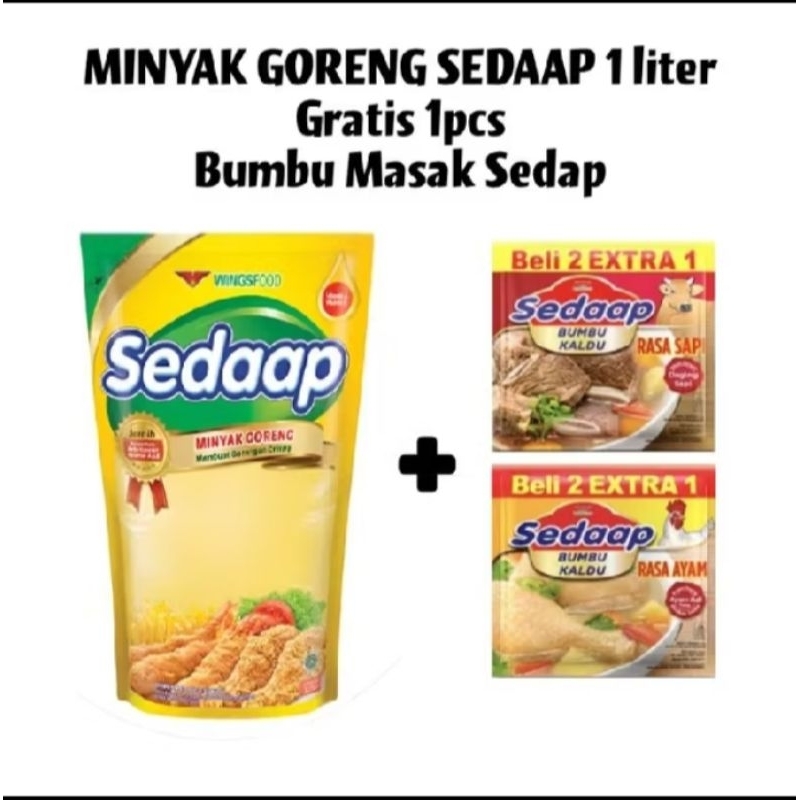 

Minyak goreng FREE penyedap Rasa