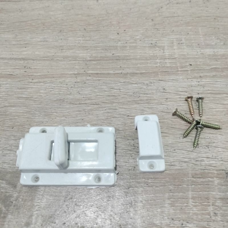 Kunci Pintu Kamar Mandi / Grendel Plastik