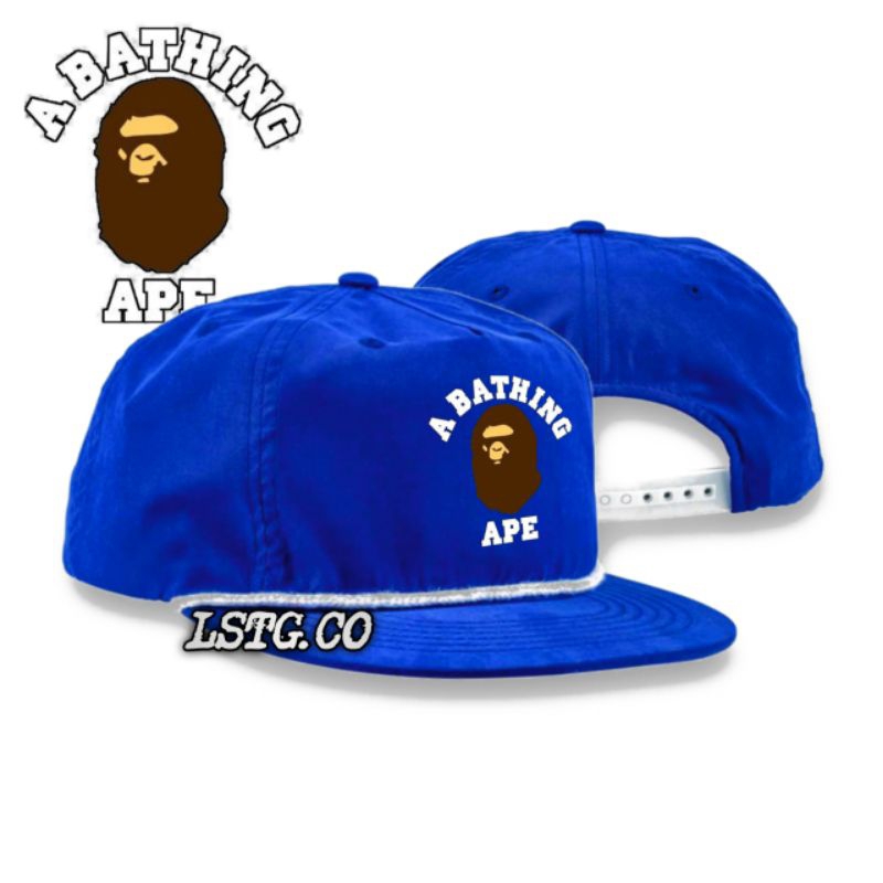 Topi Snapback Classic A Bathing Ape / Rope Hat Cap Casual Vintage / Topi Snapback Hiphop Pria Wanita