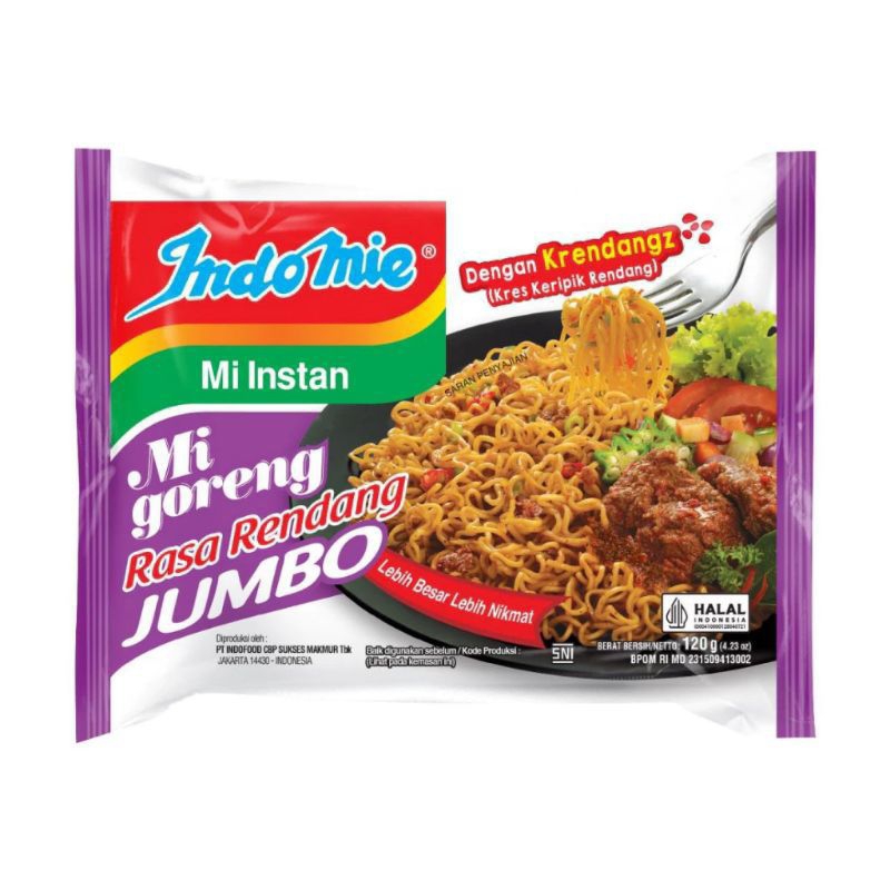 

Indomie Goreng Rendang Jumbo 120Gram 5Pcs
