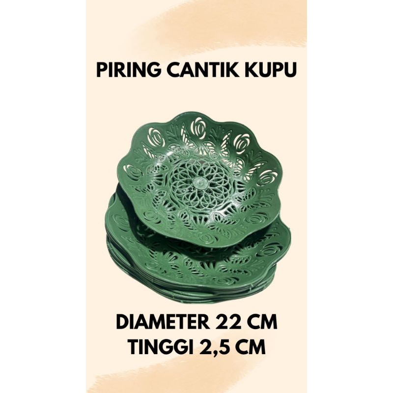 piring cantik/piring plastik/piring makan