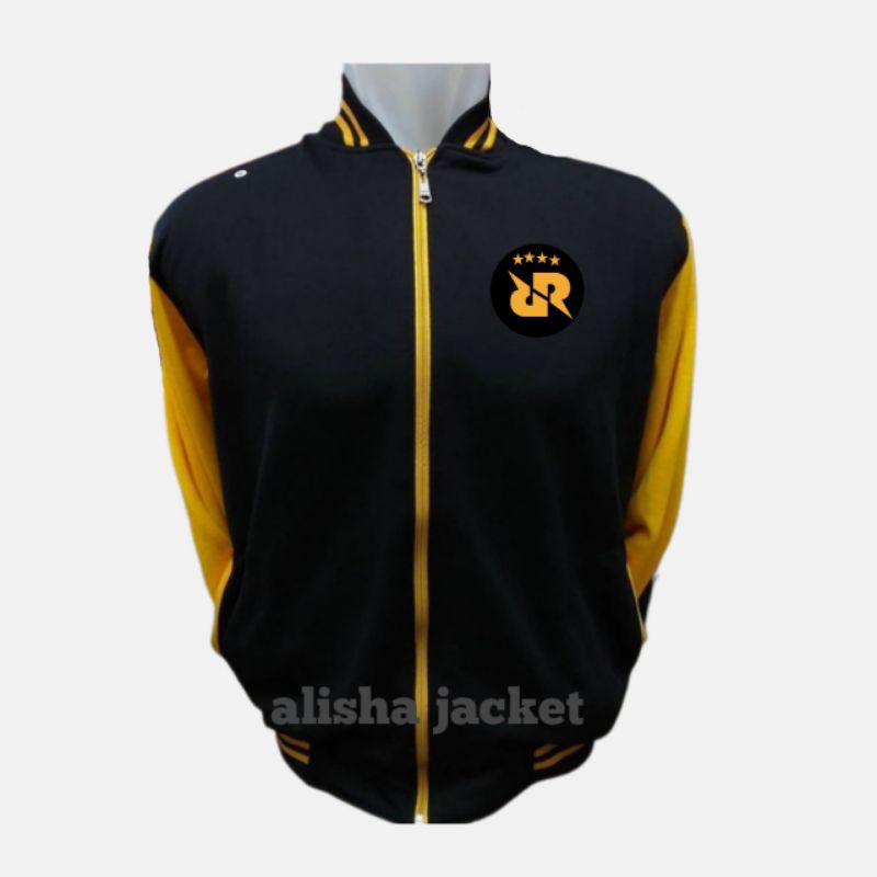 JAKET BOMBER BASEBALL VARSITY KANCING LOGO RRQ GAMER DEWASA PRIA WANITA