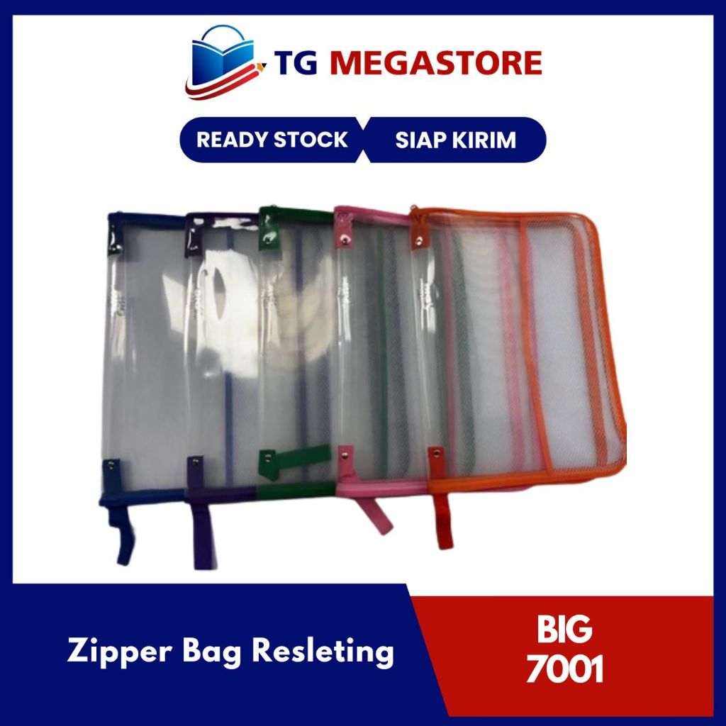 

Zipper Bag Pocket / Map Plastik BIG Resleting 7001