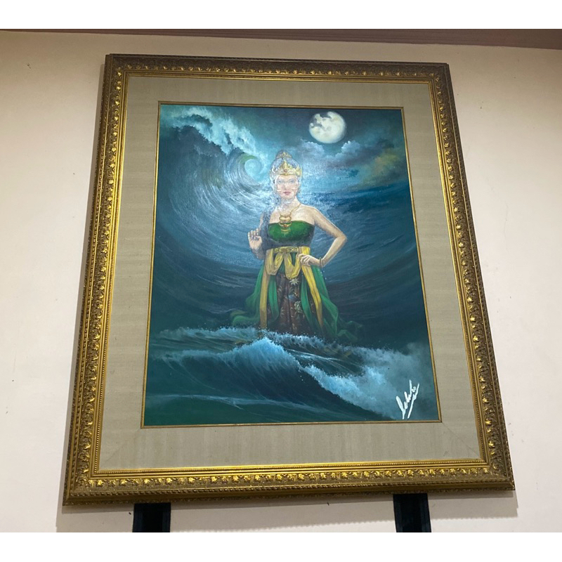 

lukisan printing kombinasi tangan KHUSUS COD