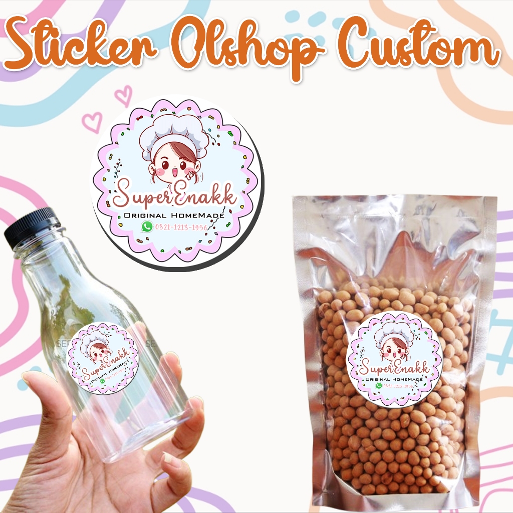 

STICKER CROMO CUSTOM NAMA BRAND ISI 50 PCS Tinggal Tempel sudah Di CUTTING