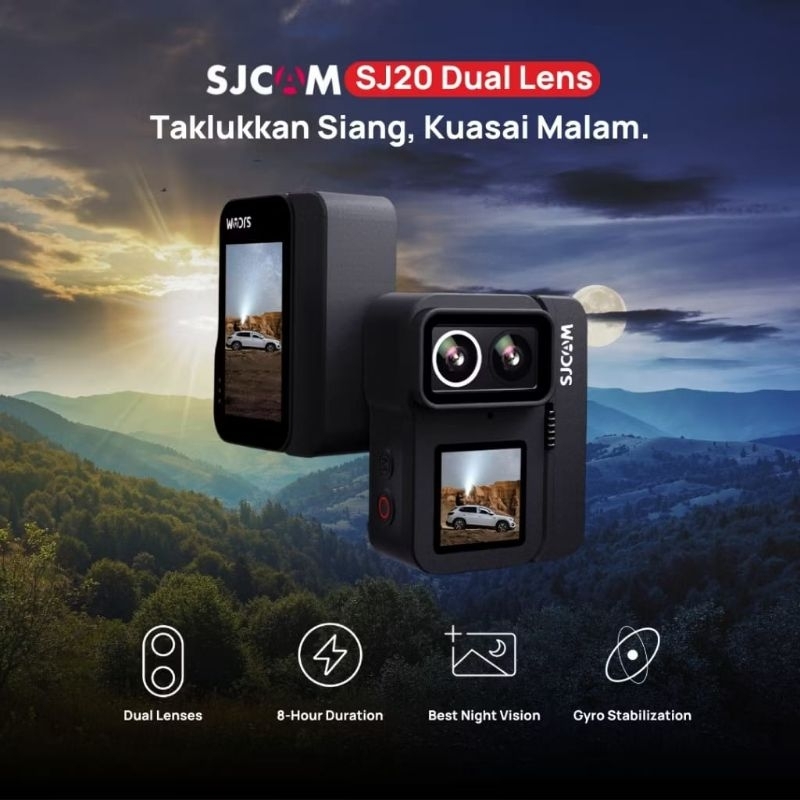 SJCAM SJ20 Dual Lens Dual Screen 4K Action Camera