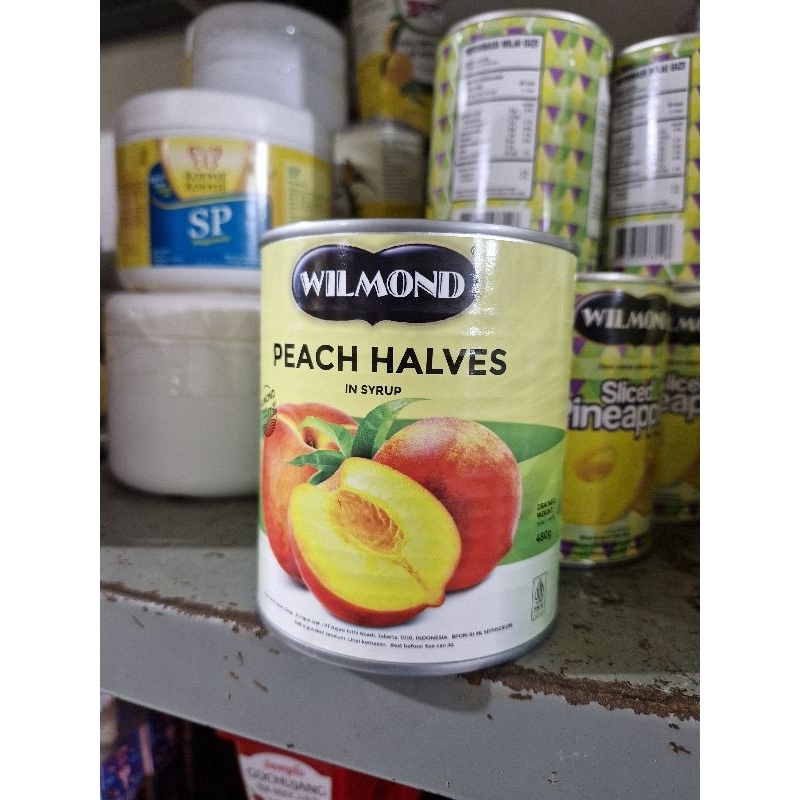 

Wilmond Peach Halves in Syrup Buah Persik Kaleng 825gr