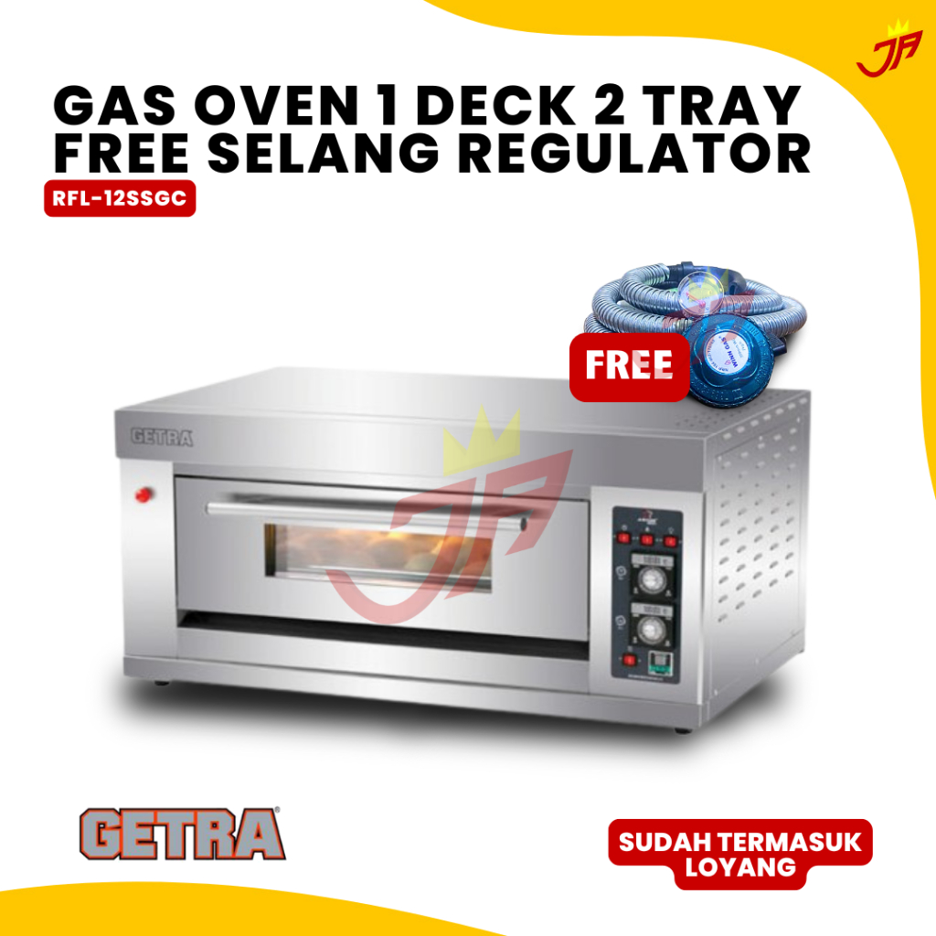 GETRA Oven Gas Getra RFL-12SSGC FREE Selang Regulator/Oven Gas RFL 12SSGC GETRA