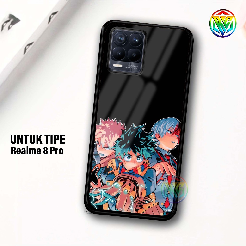 Real Case REALMI 8 PRO Terbaru Case kilau - New Case Glossy casing Hp REALME 8 PRO  [Motif HERO] - H