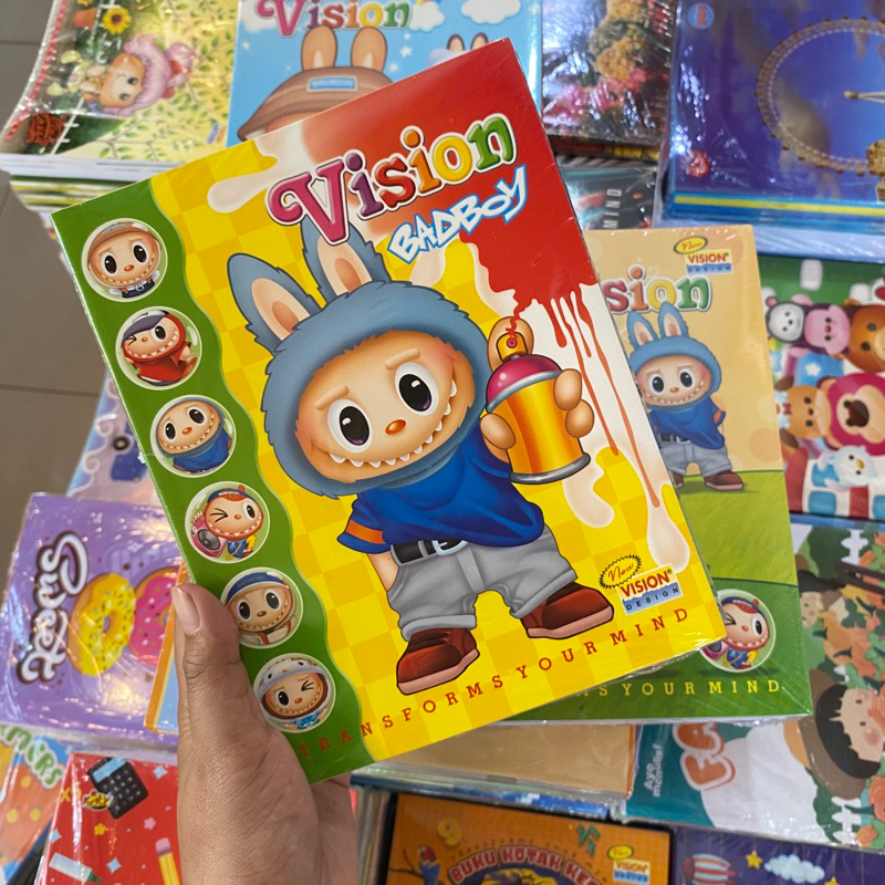 

BUKU TULIS VISION 38 Lembar (Pack) / BUKU TULIS LABUBU
