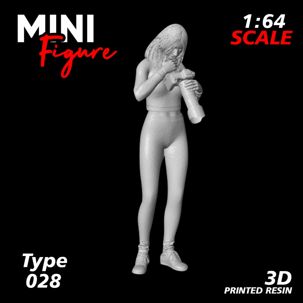 Mini Figure Diorama skala 1/64 / Figure Diecast / Miniatur Diorama / Figure 028 UNPAINTED