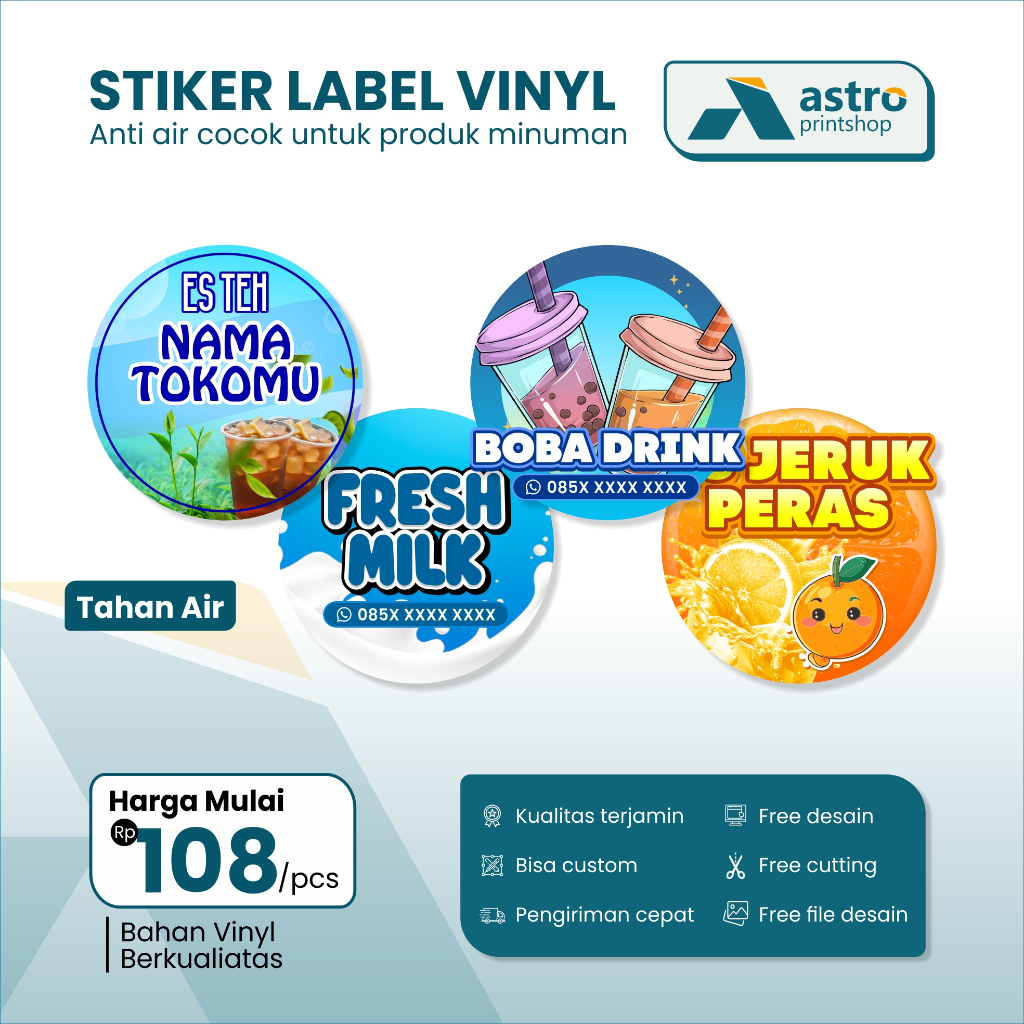 

STIKER MINUMAN | STICKER DRINK | STIKER COFFE | STIKER VINYL | STIKER TAHAN AIR | STIKER CUTTING MINUMAN