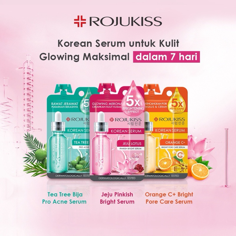 ROJUKISS Light Serum The Pore Expert Sachet 8 Ml Serum Perawatan Wajah