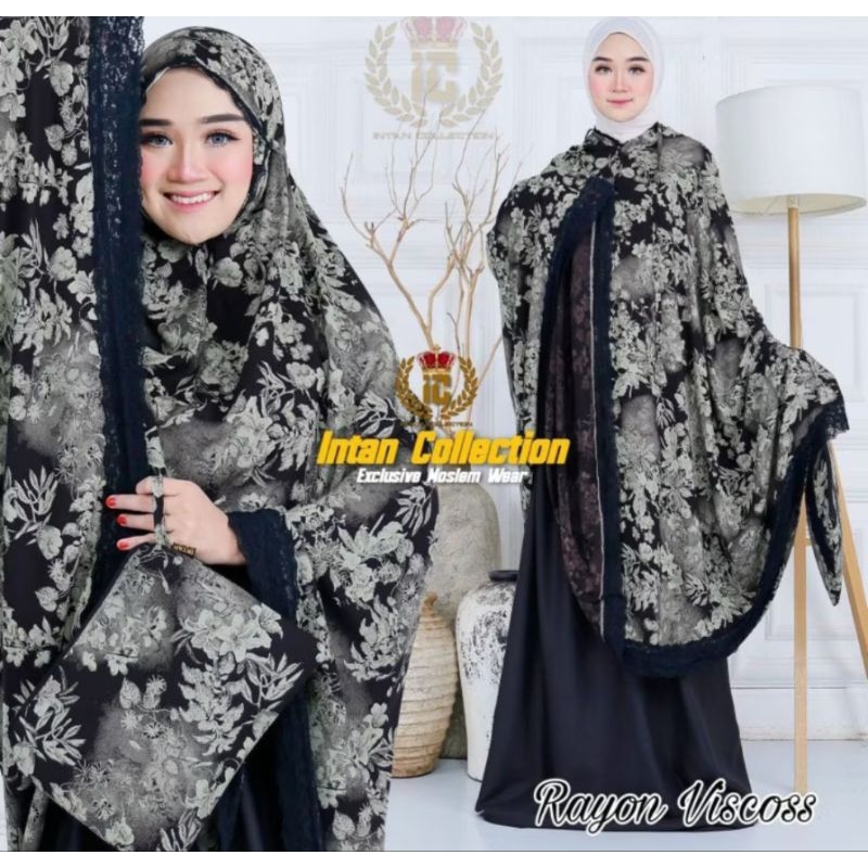 MUKENA DEWASA/MUKENA RAYON VISCOS PREMIUM/MUKENA RENDA KECIL/MOTIF BUNGA