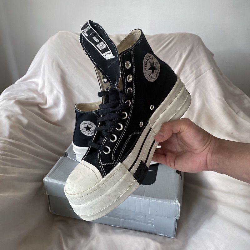 PRELOVED Converse x Rick Owens DRKSHDW DBL DRKSTAR