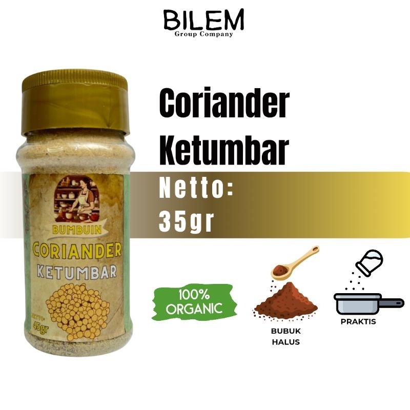

BUMBUIN Ketumbar Bubuk 35gr / Coriander Powder / Rempah Alami / Bumbu Dapur