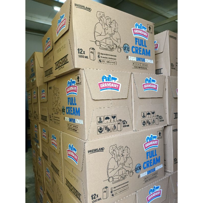 

PROMO SUSU UHT GRANDAIRY FULL CREAM Carton 12x1 Liter