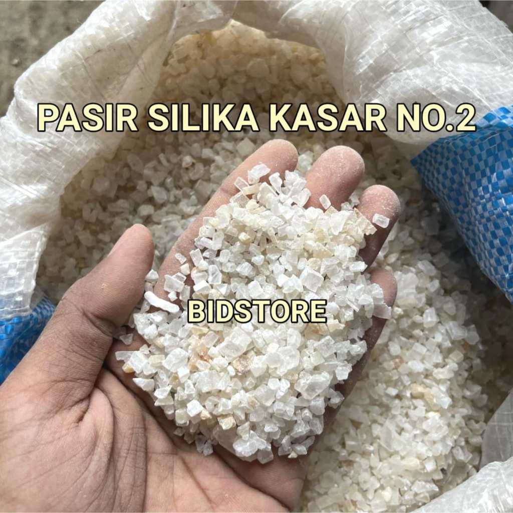 Pasir silika kasar no 2 Dasaran aquarium dan media filter aqurium maupun air minum