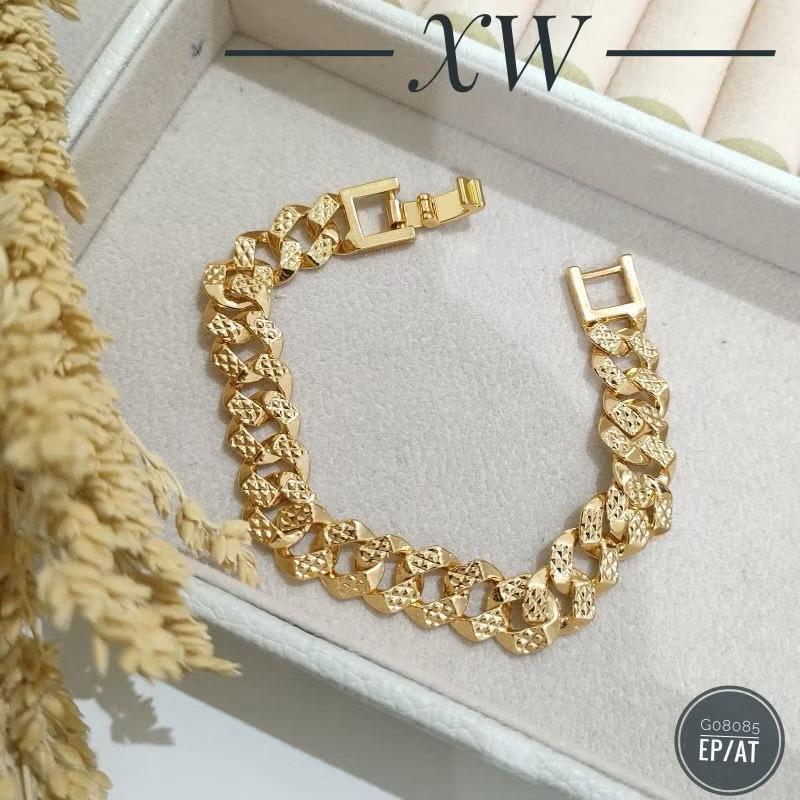 Gelang Fashion rhodium Sisik Naga warna Gold/Silver G08085