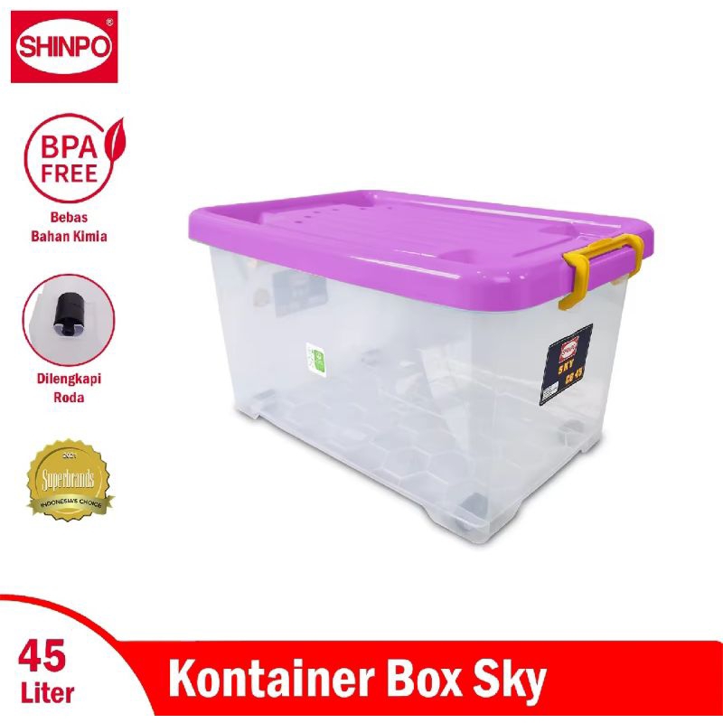 Box Cb 45 Sky Shinpo/ Box 45 liter Shinpo/ Container Box 45 Shinpo/ Kontainer Shinpo 45 liter Transp