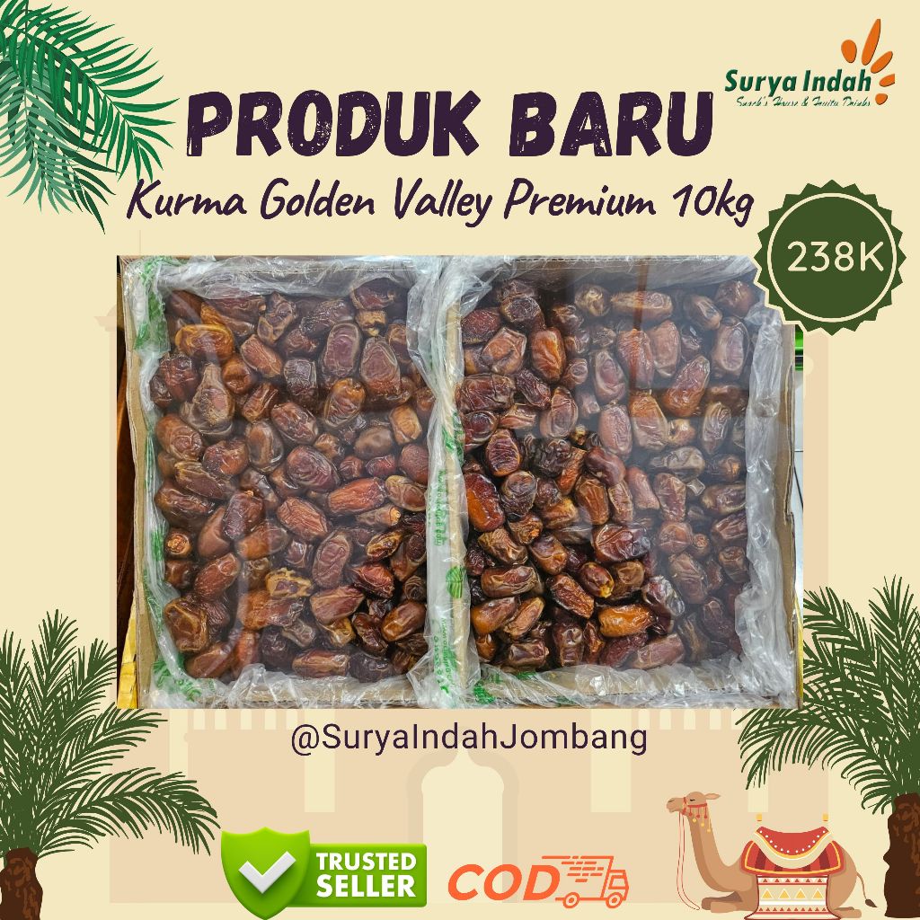 

Kurma Madu Mesir Golden Valley 10kg Surya Indah Jombang