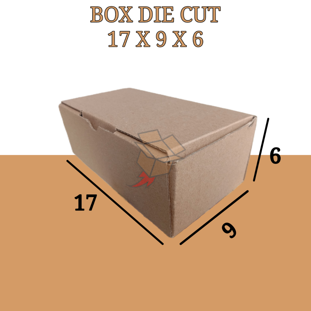 

Kardus Polos Karton Box Coklat DieCut 17 x 9 x 6 (Tampa Lem)