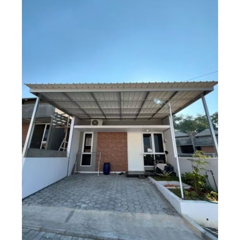 kanopi baja ringan atap alderon murah terpasang