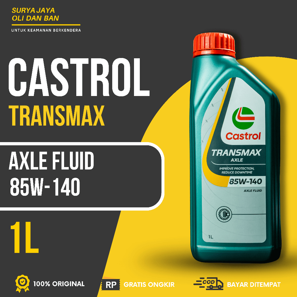 Castrol Transmax AXLE GL-5 85W-140 1L / Oli Gardan Mobil 100% Original
