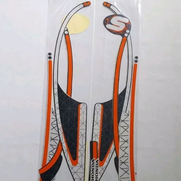 STRIPING STIKER LIST HONDA SCOOPY FASHION TAHUN 2022 2023 MATTE BLUE BIRU DOFF