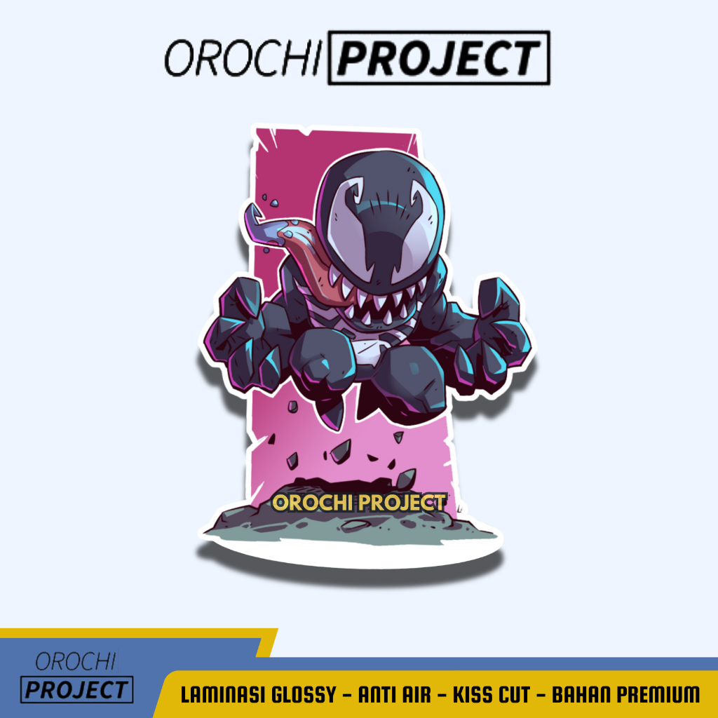 

Sticker Stiker Karakter Super Hero VENOM Marvel Vinyl Glossy Anti Air HP Laptop Tumbler Motor Helm