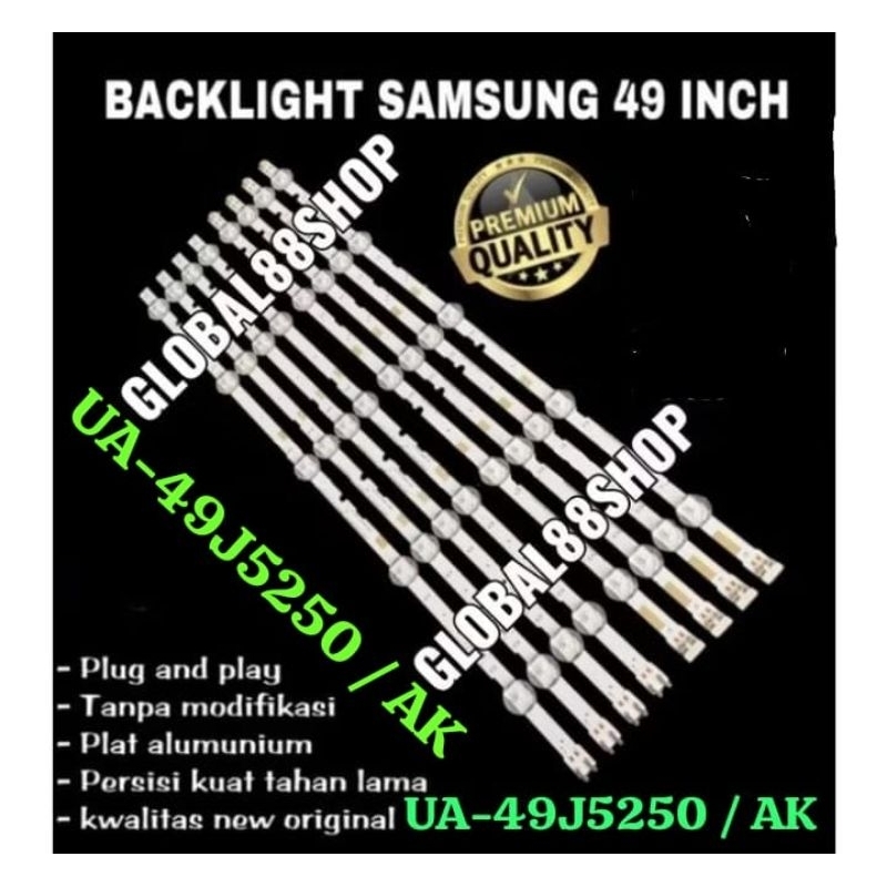 BACKLIGHT TV 5+5 3v 10 KANCING SAMSUNG 49 INCH 49J5250 AK 49J5250AK