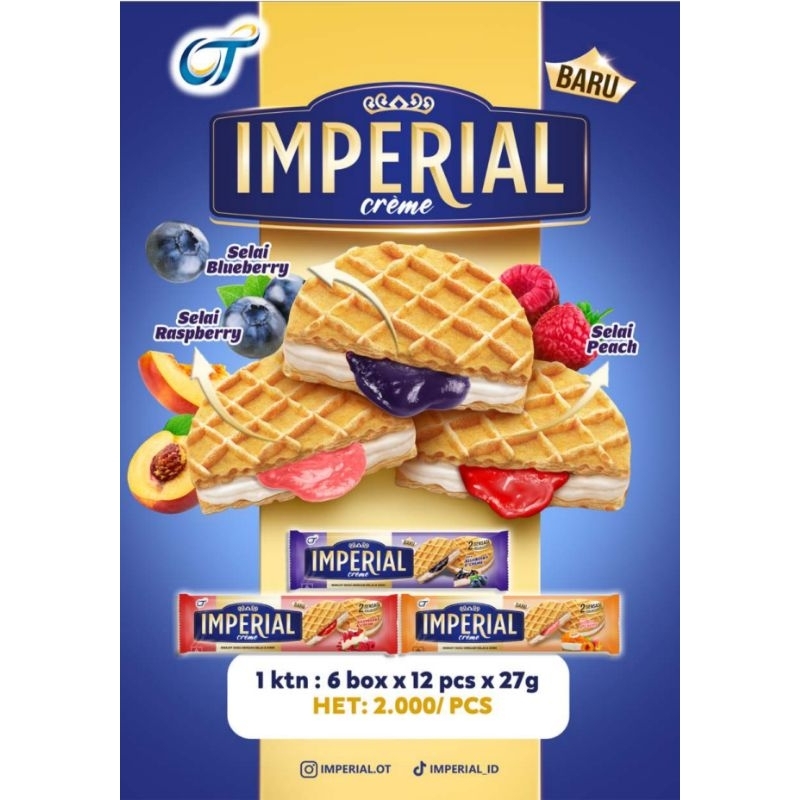 

Imperial Creme Wafers Baru Selai Blueberry