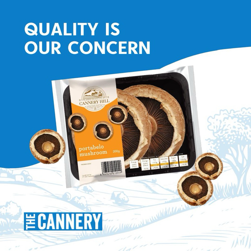 

JAMUR PORTOBELLO PREMIUM CANNERY EATS MUSHROOM BERKUALITAS SEHAT SEGAR FRESH