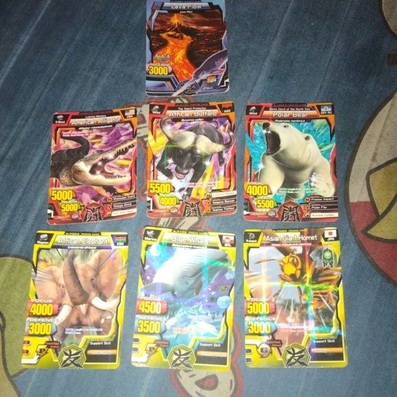 kartu animal kaiser paketan isi 7