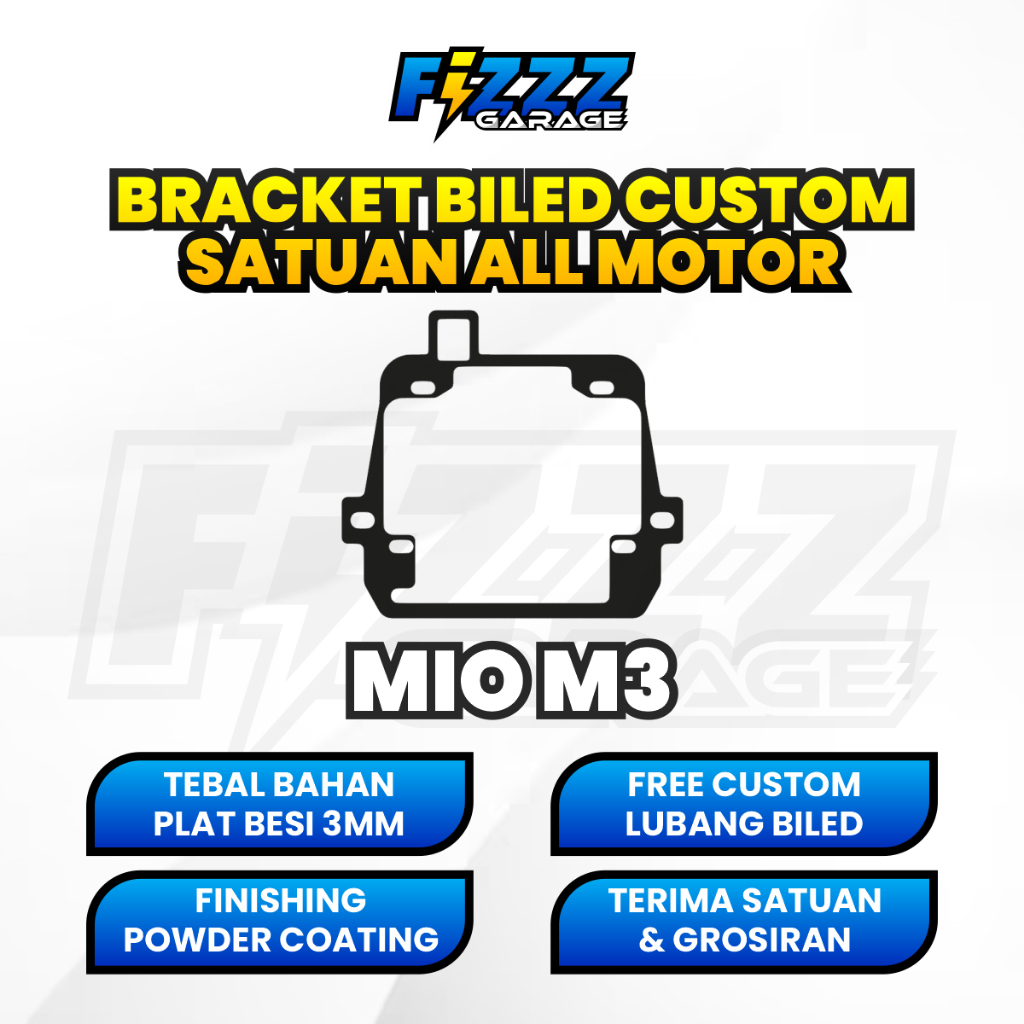 BRACKET BREKET LAMPU BILED CUSTOM MIO M3