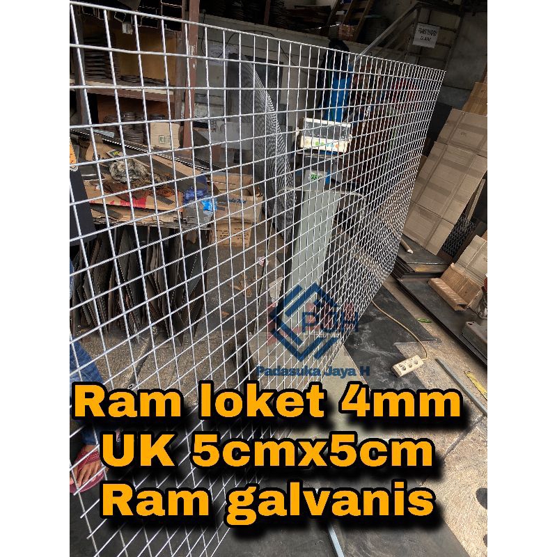 Ram loket 4mm UK 5cmx5cm ram galvanis 4mm. ukuran tersedia mulai 10cm